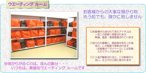 仮保管部屋の様子